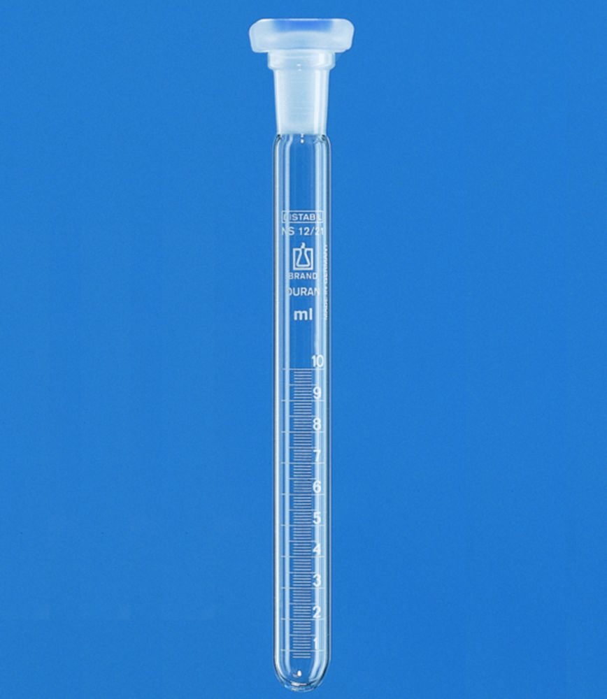 Tubes à essai, Boro 3.3, avec bouchon, PP | Dimensions (ØxL): 15 x 165 mm