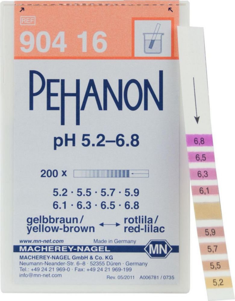 Papier indicateur PEHANON® | Plage pH: 5,2 ... 6,8