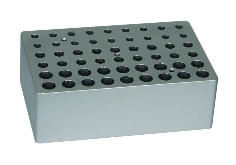 Heating blocks for digital dry bath LLG-uniBLOCKTHERM | Description: Heating block for each 18 x 0.2 ml, 0.5 ml and 1.5/2.0 ml