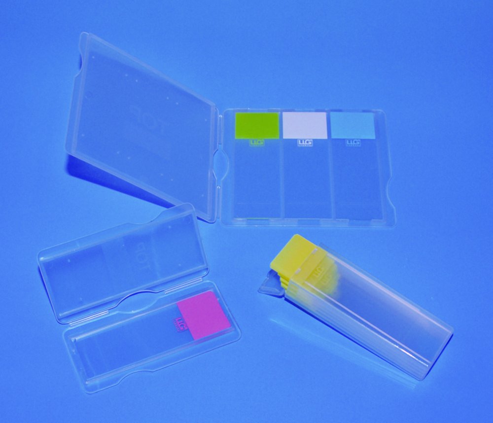 Pochettes plastiques - LLG pour transport de lames de microscope | Nombre de lames: 2