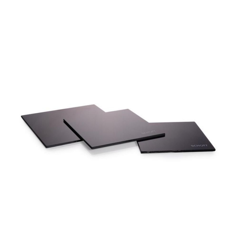 Glass ceramic laboratory protection plate | Width mm: 155