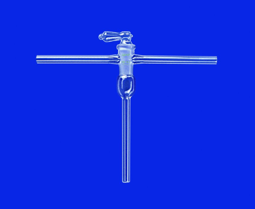 Vakuum-Kegelhähne, T-Form, Borosilikatglas 3.3 | NS: 29,0