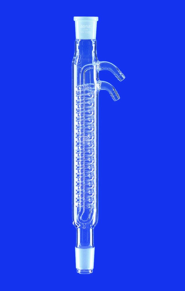 Dimroth-Kühler, mit Glasolive, DURAN®-Rohr | Länge Mantel: 250 mm