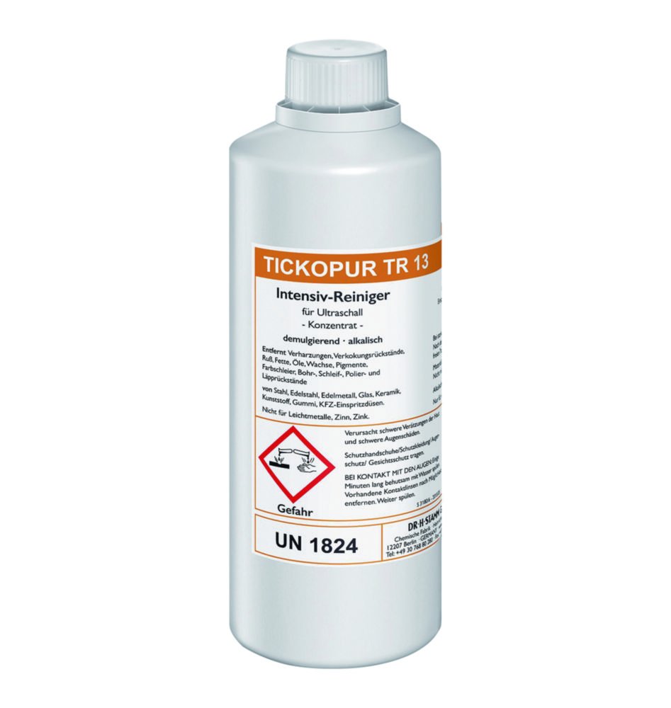Concentrates for ultrasonic baths TICKOPUR TR 13 | Capacity l: 5