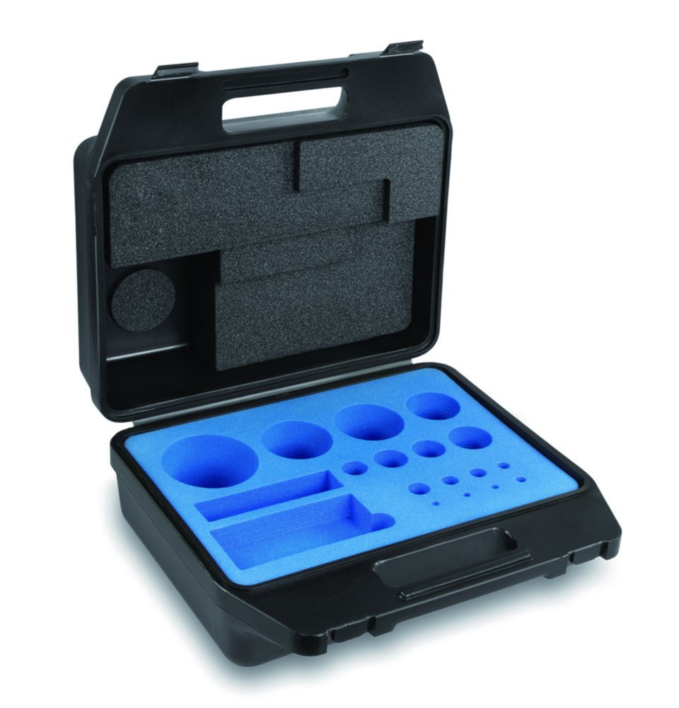 Plastic case for calibration weight sets