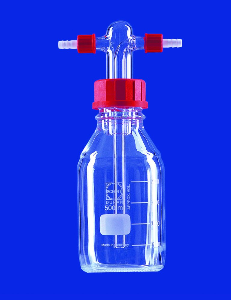 Gaswaschflaschen nach Drechsel, komplett, DURAN®-Rohr