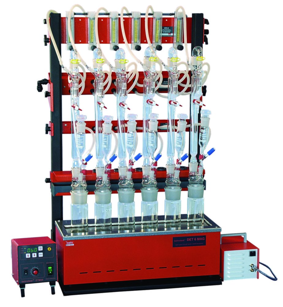 Système de digestion et séparation pour la distillation des cyanures, 6 sites de prélèvement | Type: CN 6