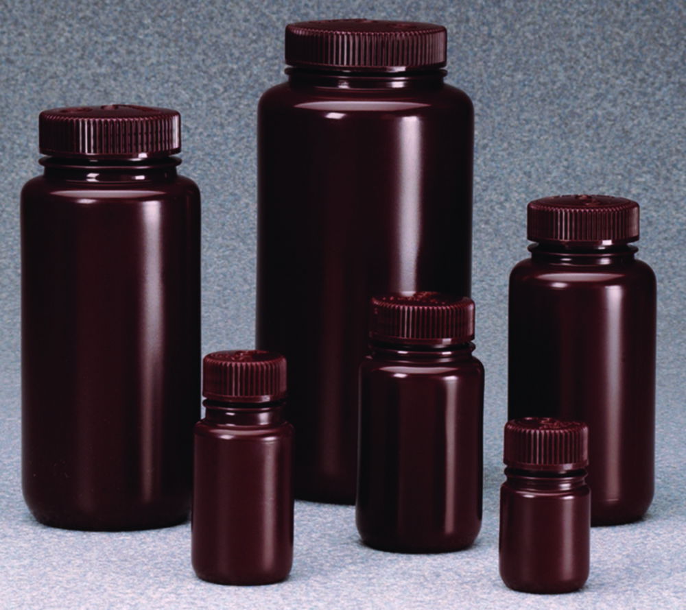 Bouteille à col large Nalgene™, type 2106, en HDPE, avec bouchon à vis en PP