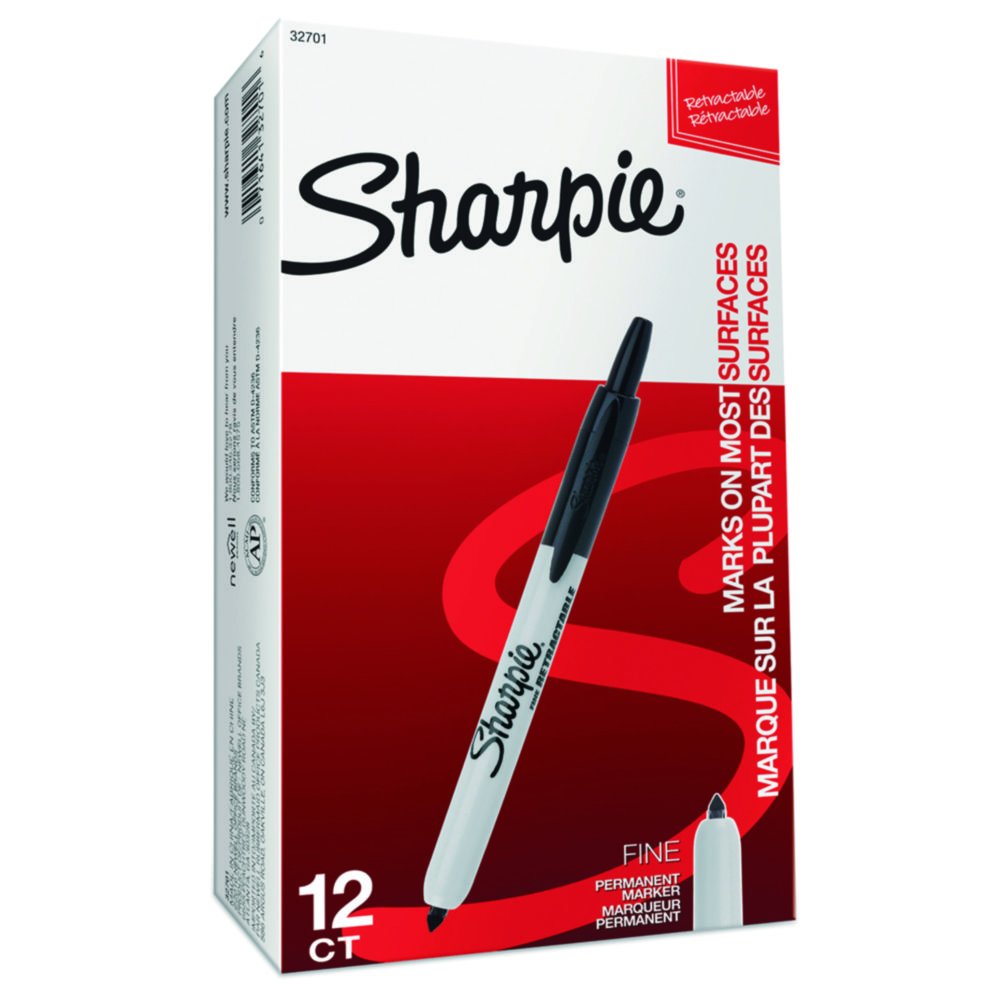 Permanent marker Sharpie® Retractable | Colour: Black