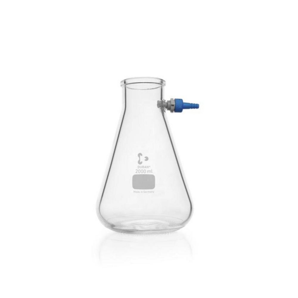 Fiole erlenmeyer à filtrer en verre DURAN® | Capacité ml: 2000