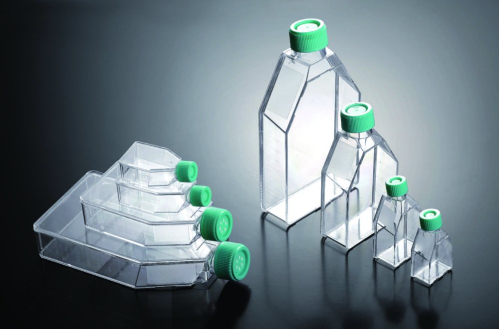 Zellkulturflaschen, behandelt, PS, steril | Arbeitsvolumen ml: 20
