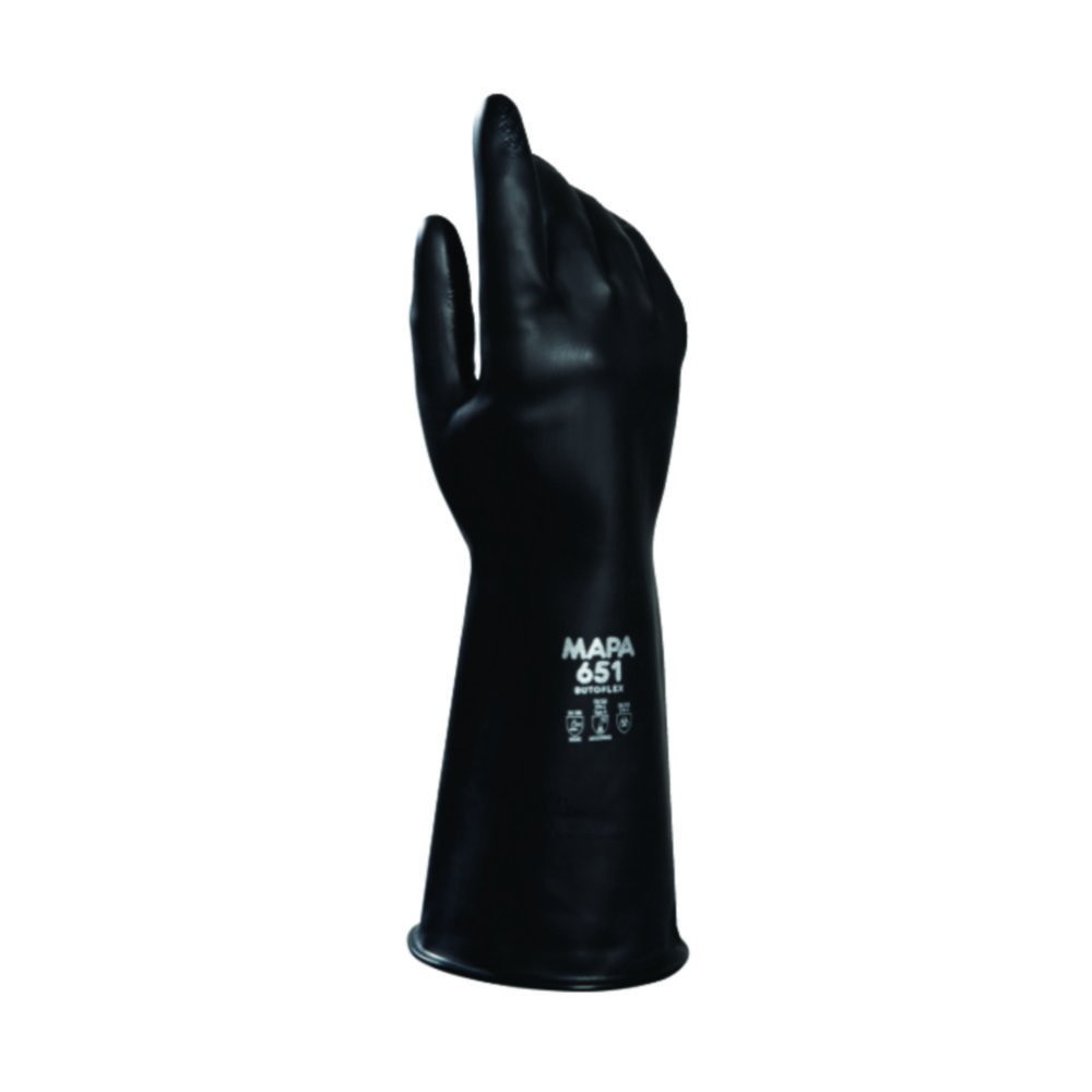 Chemical protective gloves, Butoflex 651, butyl | Glove size: 8