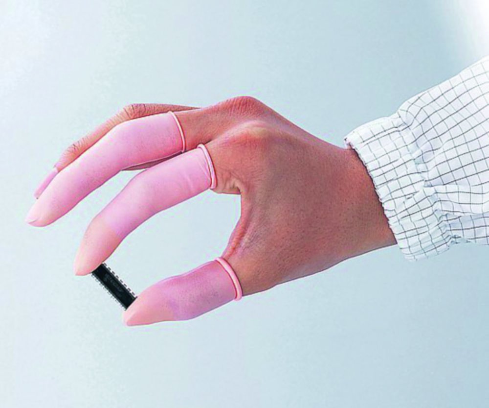 Finger Cots ASPURE, anti-static, Natural rubber | Size: M