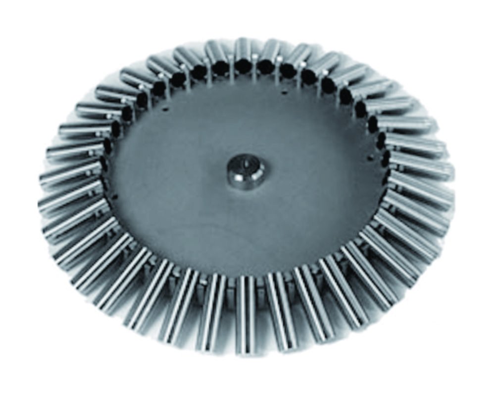 Accessoires pour les centrifugeuses Gerber Universal | Type: Rotor spécial complet avec 36 douilles en acier inox oscillant librement pour butyromètres et tubes de solubilité selon Gerber