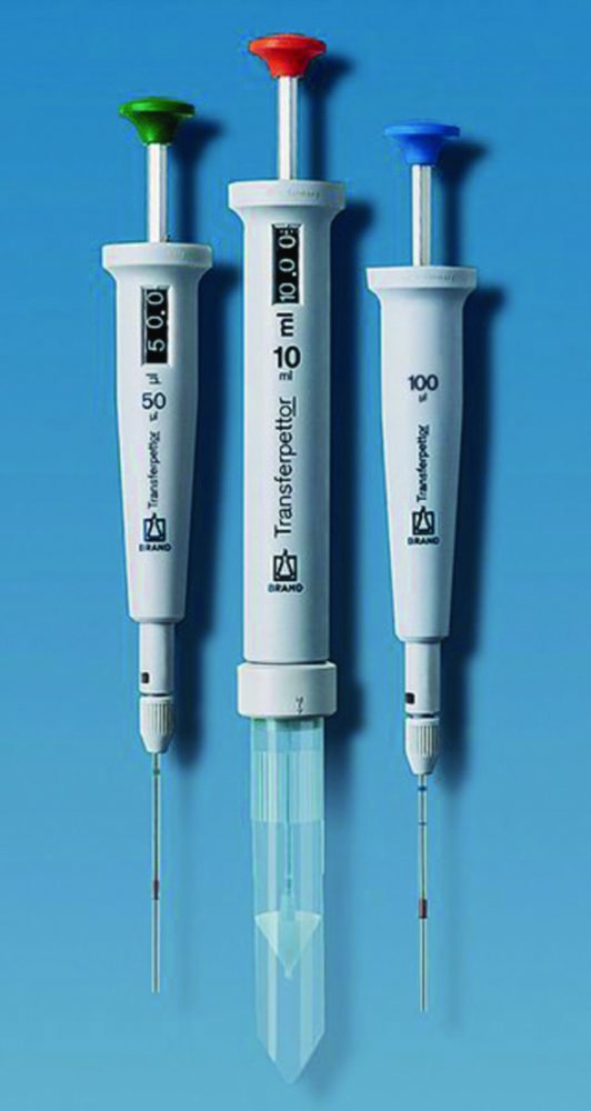 Single channel pipettes Transferpettor Fixed-volume, with glass capillaries | Capacity: 25 µl