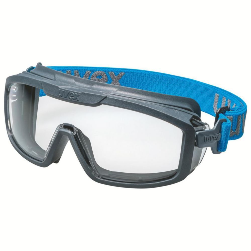Schutzbrille uvex i-lite 9143, mit Gesichtsauflage und Kopfband