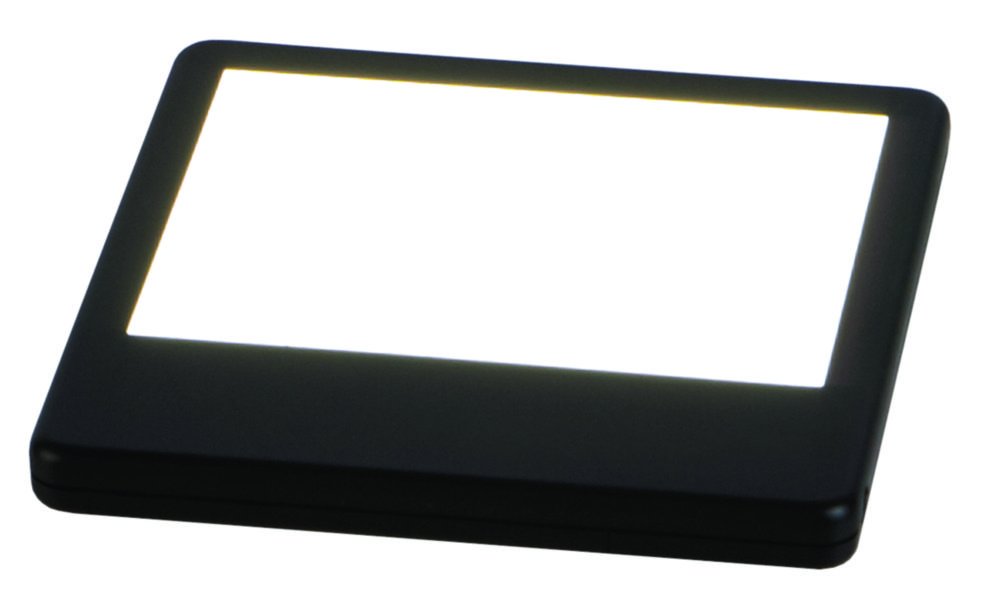 Mini Lichtbox und Mini Vergrößerungsglas | Beschreibung: Mini Lichtbox, inkl. 6 x 1,5 V AAA Batterien