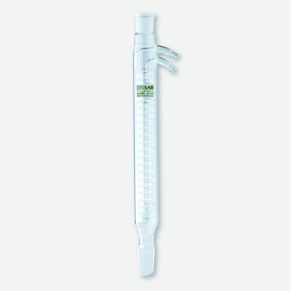 Réfrigérant de Dimroth à rodage en verre borosilicaté 3.3 | Longueur gaine: 400 mm
