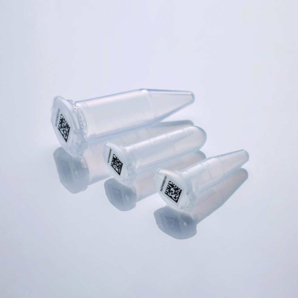 Safe-lock Tubes®, PP, with 2D SafeCode