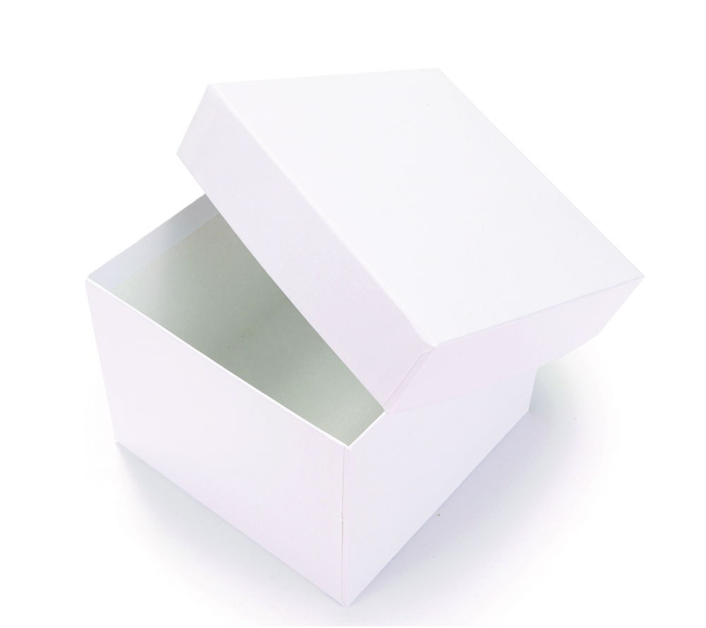 LLG-Kryoboxen, kunststoffbeschichtet, weiss, ohne Rastereinsatz