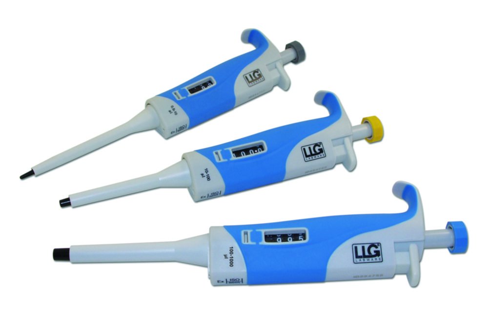 LLG-Digital single channel microliter pipettes, Packages, variable | Description: Package 1 micro + 4-place-pipette stand