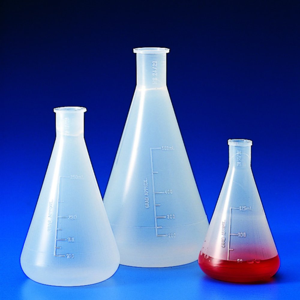 Erlenmeyer flasks with NS neck, PP | Nominal capacity: 2000 ml