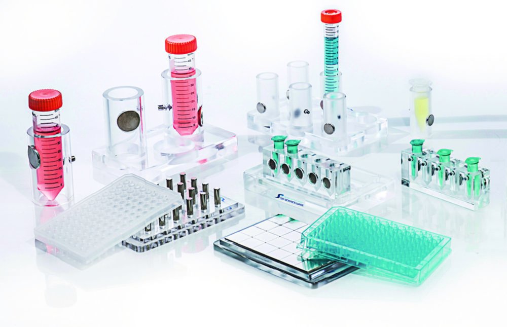 Racks for magnetic nanoparticle based separations | For: Six 5 or 15ml Tubes