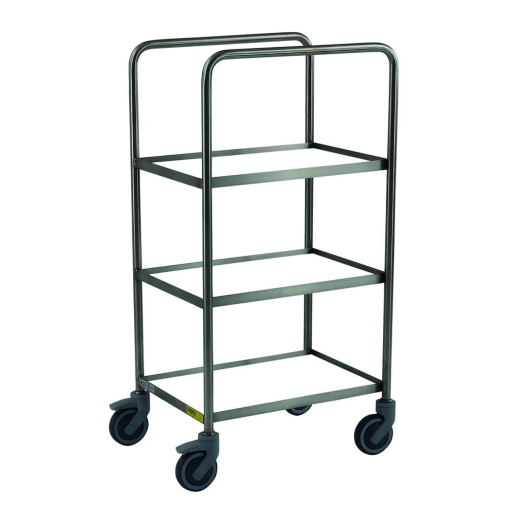 Shelf trolley, Stainless steel | Width mm: 620