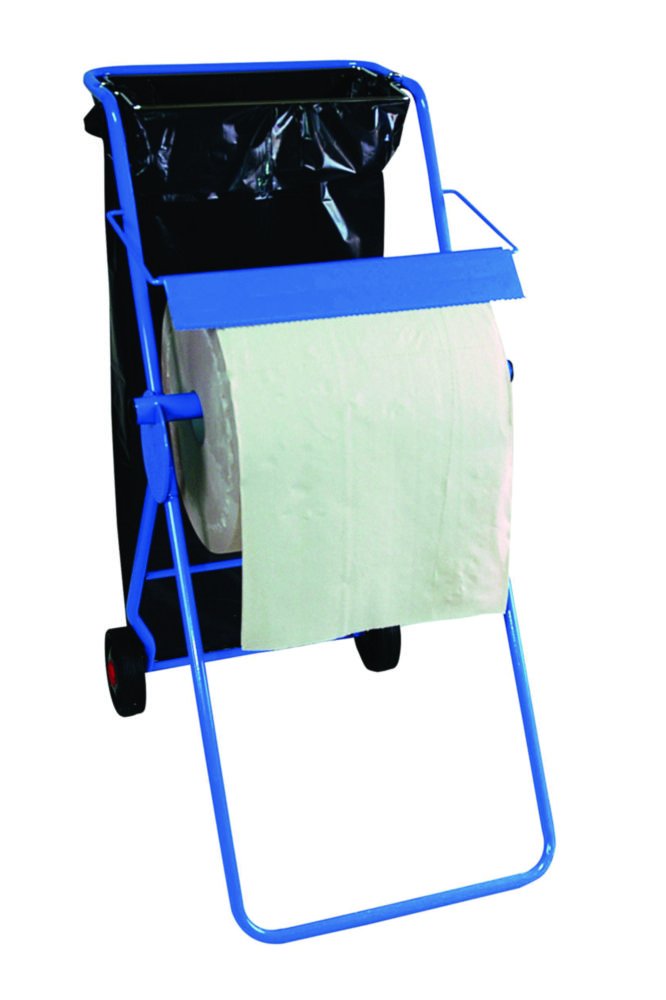 Roll holders | Description: Wall bracket with waste bag holder for rolls up to 42cm width