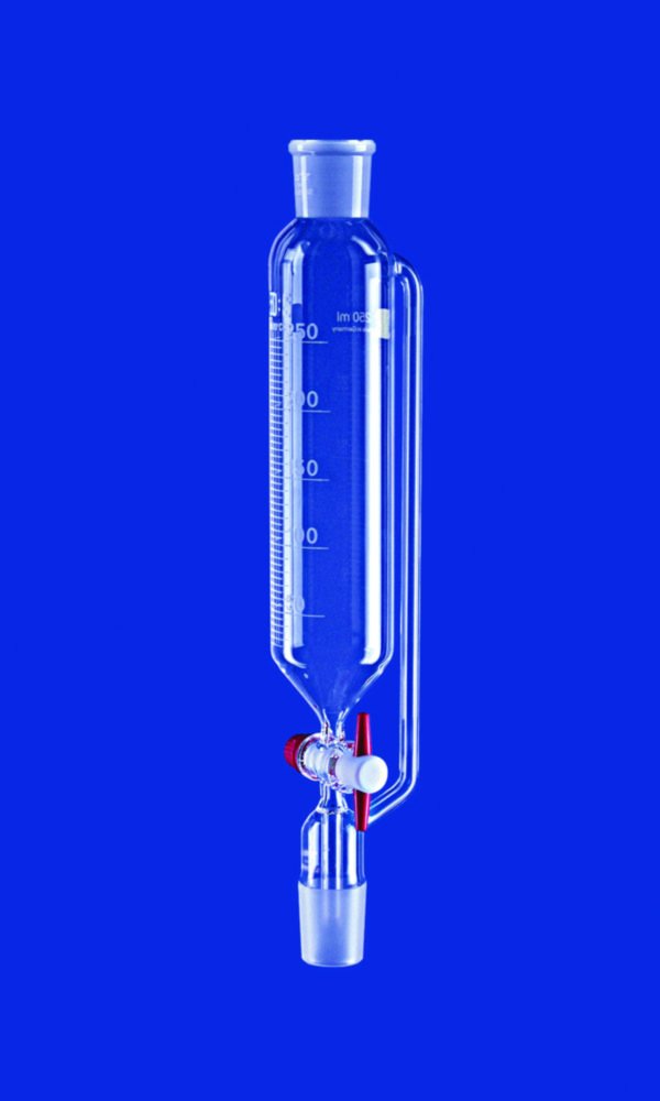 Tropftrichter, zylindrisch, mit Druckausgleich, Borosilikatglas 3.3 | Inhalt ml: 50