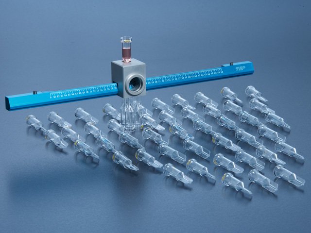 Instrument de mesure facile à lire avec l'échelle 0 - 5 MCRL pour le tube de mesure des cellules PCV