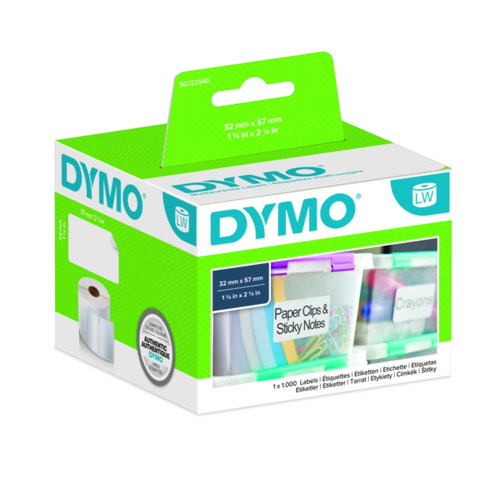 Étiquettes papier LabelWriter™ pour imprimante d'étiquettes DYMO®, amovibles