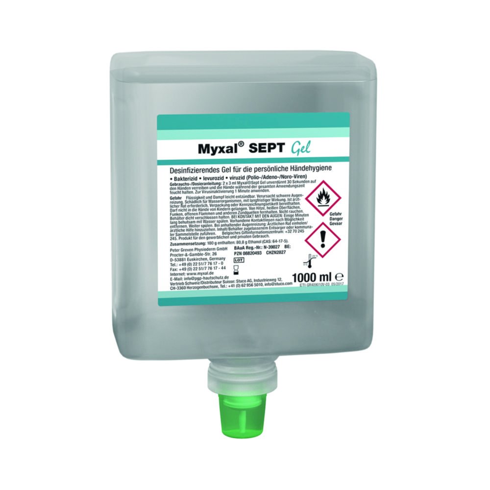 Hand Disinfectant Physioderm® Myxal® SEPT Gel | Capacity ml: 1000