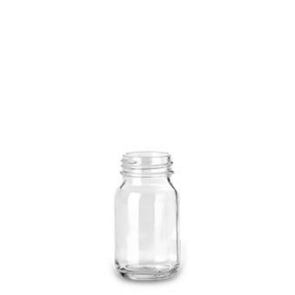 Wide-mouth bottles without closure, soda-lime glass | Nominal capacity: 100 ml