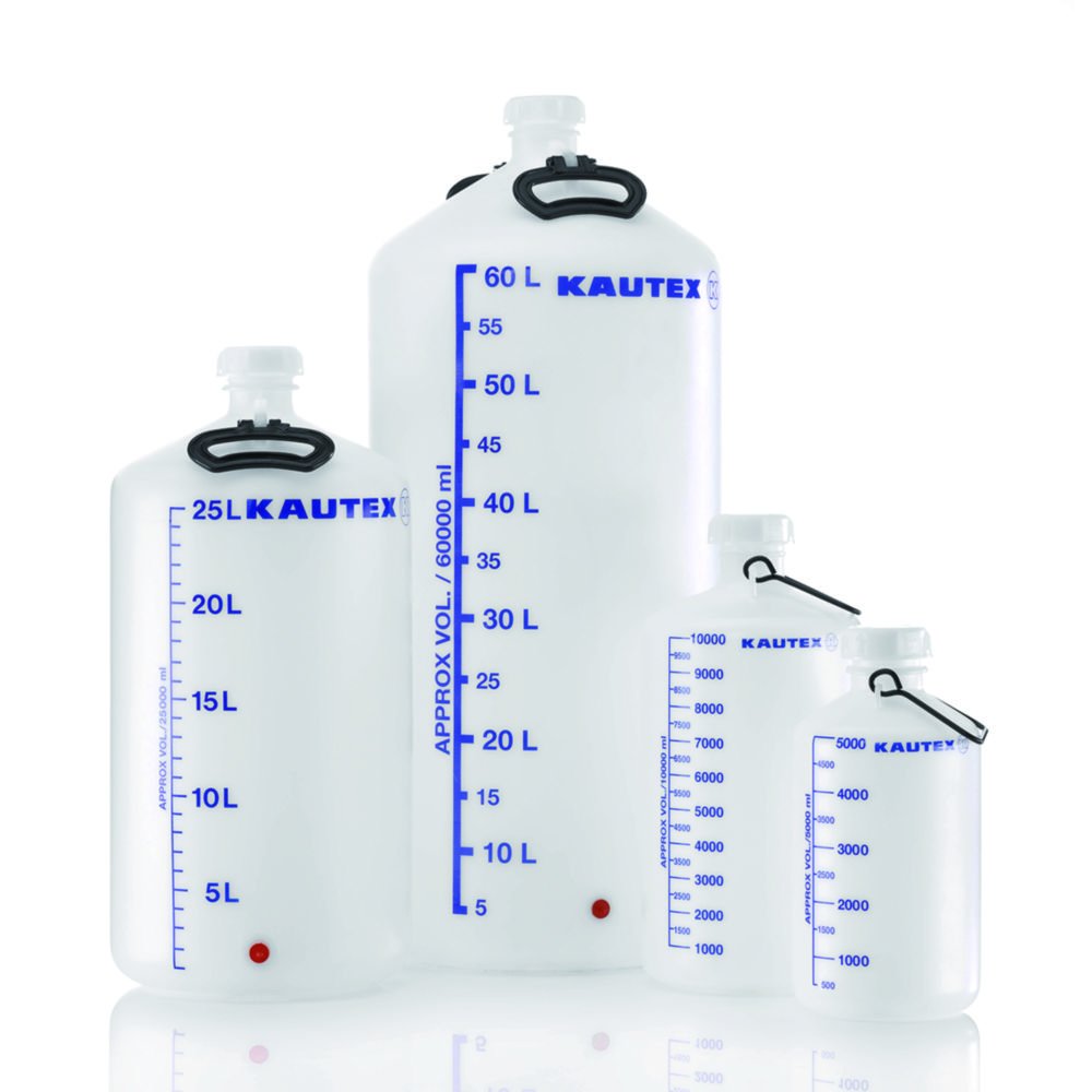 Aspirator bottles, series 350, HDPE | Nominal capacity: 10 l