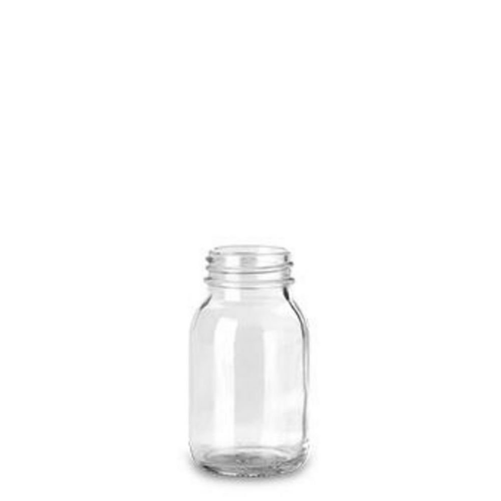 Weithalsflaschen ohne Verschluss, Kalk-Soda Glas | Nennvolumen: 125 ml