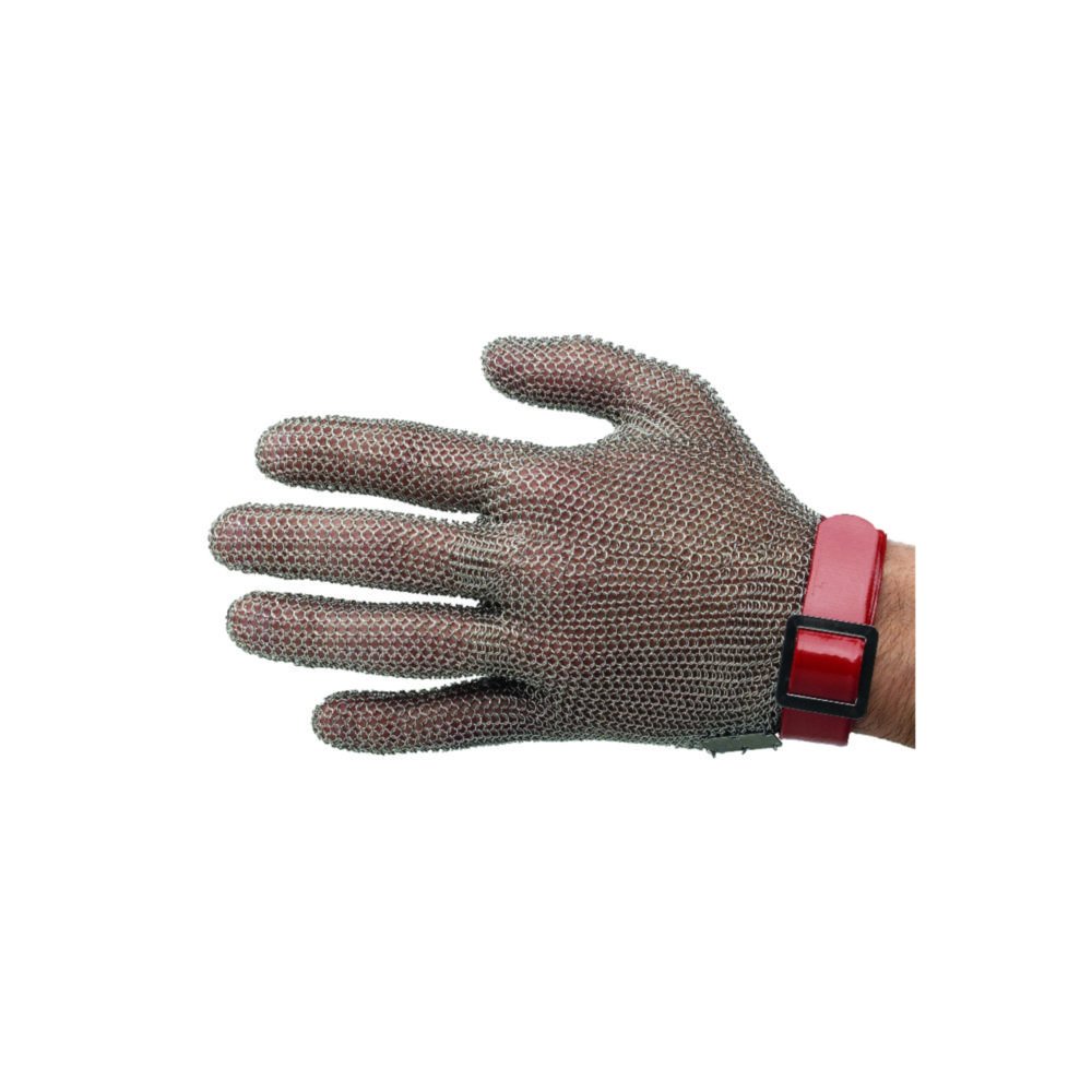Schnittschutz-Kettenhandschuhe, ohne Stulpe | Handschuhgröße: M