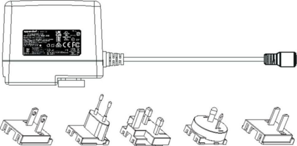 Accessoires pour porte-pipettes | Type: Bloc secteur pour carrousel de charge 2, avec prise secteur magnétique