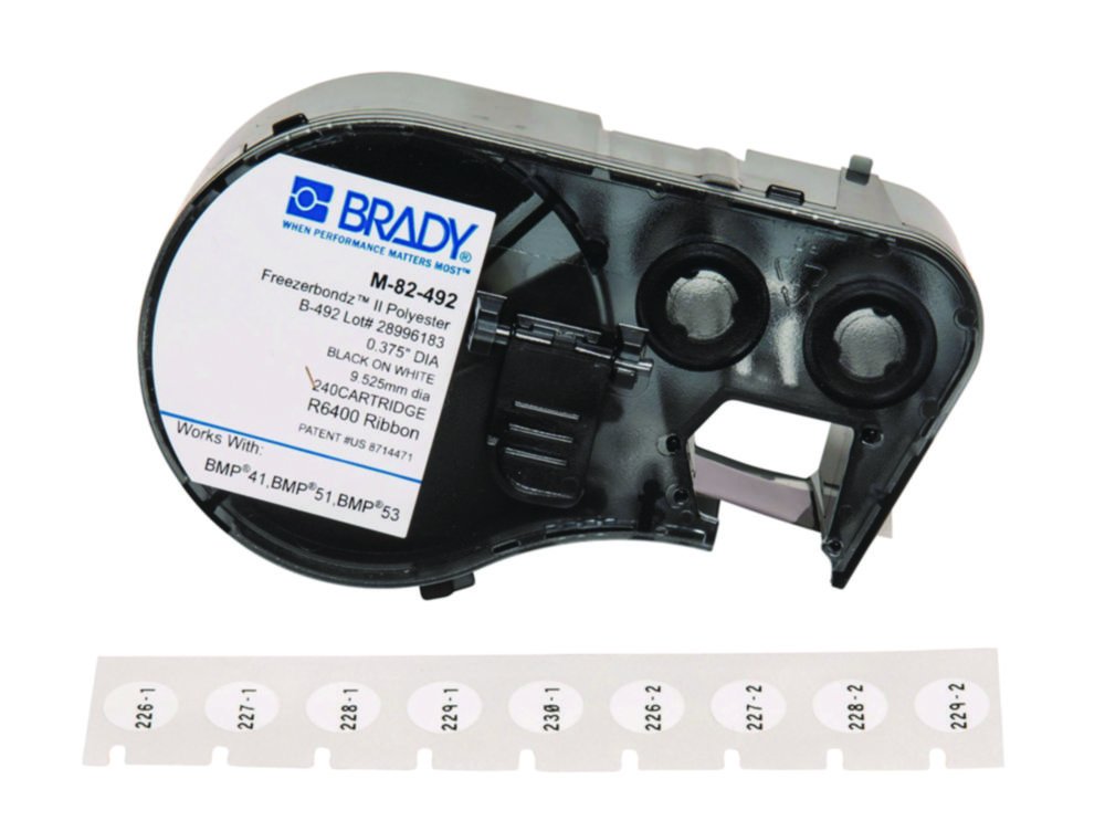 Étiquettes pour imprimante d'étiquettes BMP®51, rondes | Type: M-82-492