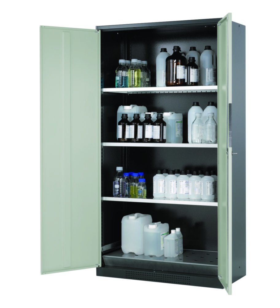 Cabinets for chemicals CS-CLASSIC with wing doors | Description: Cabinet for chemicals CS.195.105