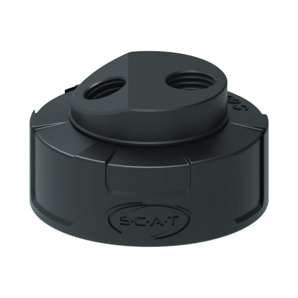 Safety waste caps, S 60/61, with bevelled connection for exhaust air filter, electrostatic conductive | Thread: S60/61