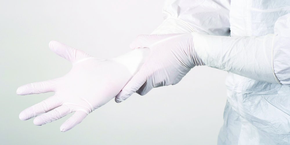 Cleanroom Gloves, BioClean N-PLUS™, Nitrile, sterile | Glove size: 8