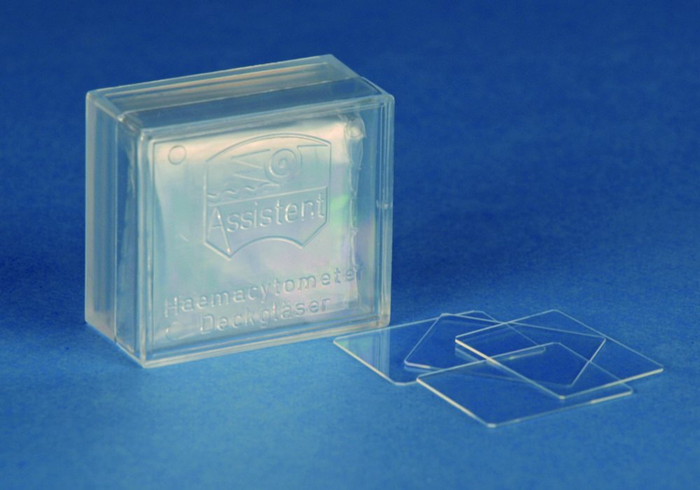 Haemacytometer-Deckgläser | Abmessungen (BxT): 26 x 20 mm