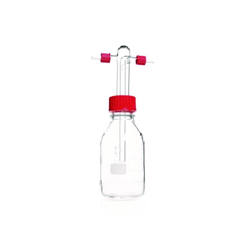 Gas washing bottles Duran®, acc. to Drechsel | Description: Gas washing bottle, without filter disc