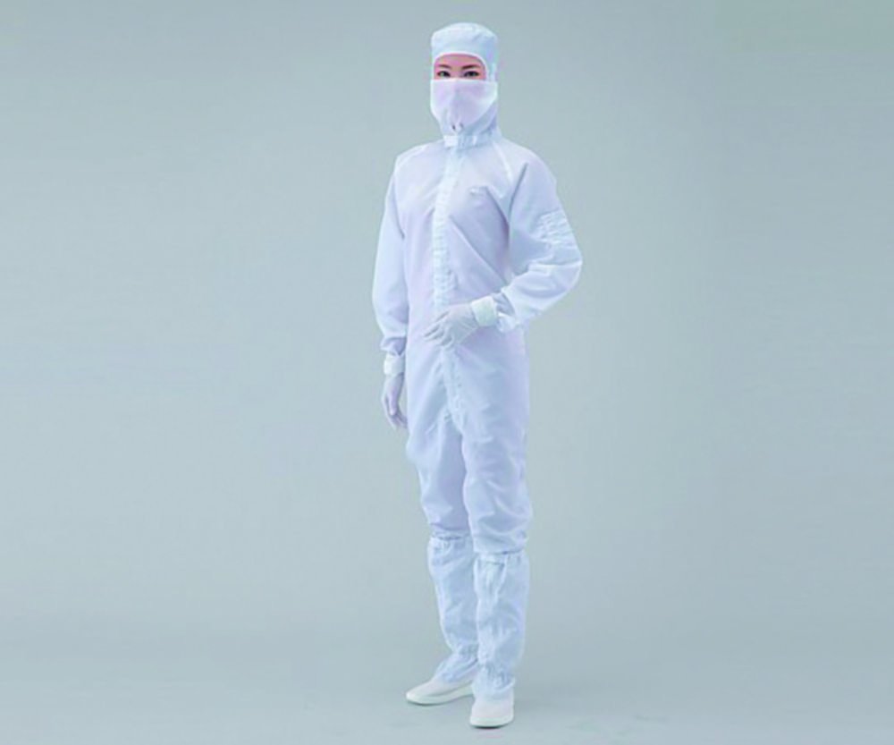 Overall for cleanroom ASPURE, polyester, with integrated hood | Clothing size: XL