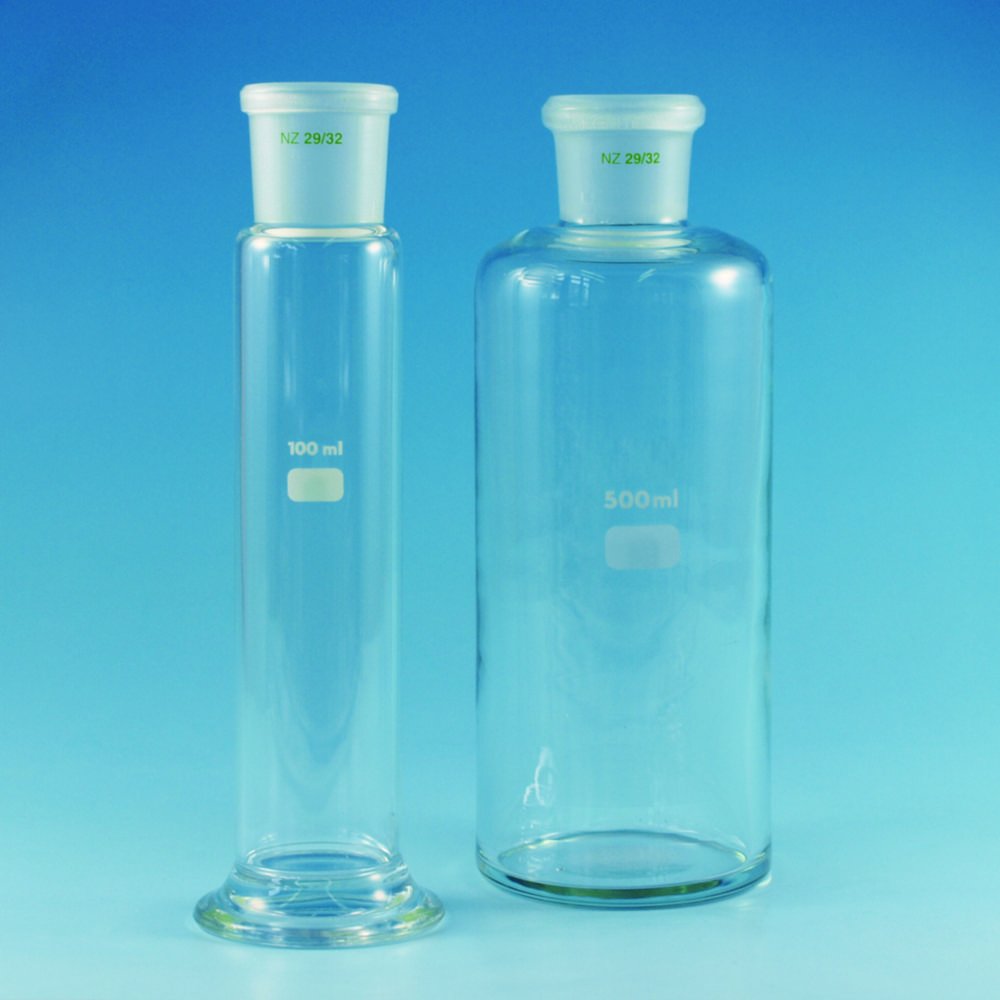 Gas wash bottle reservoirs, borosilicate glass 3.3