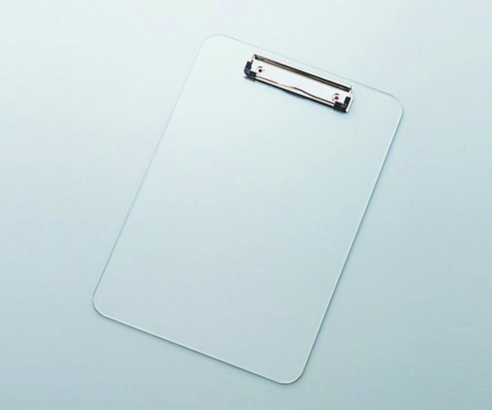 ASPURE Clipboard, transparent | Dimensions mm: 228 x 334