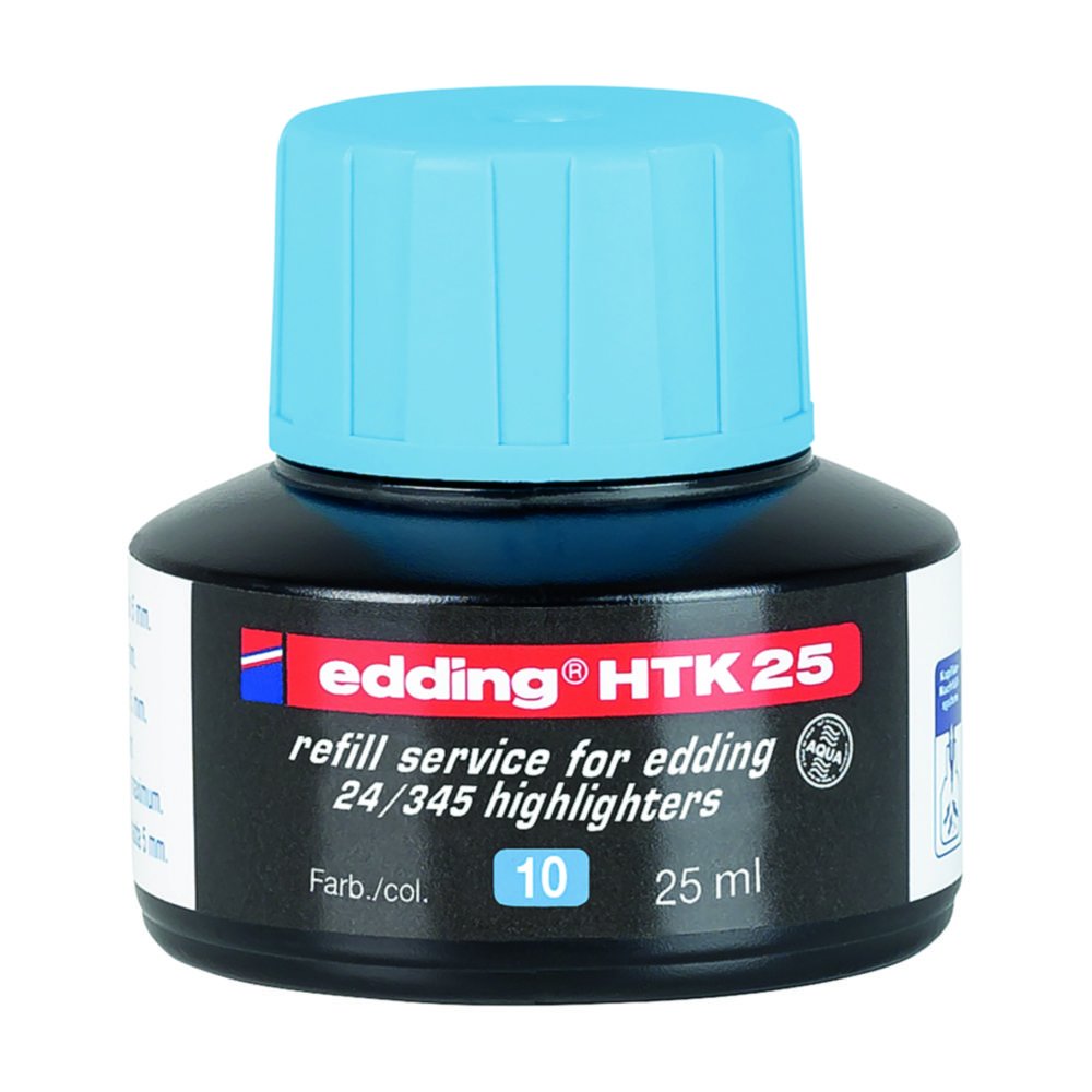 Refill ink highlighter, edding HTK 25 | Colour: Light blue