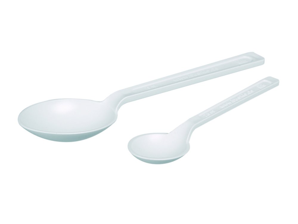 Disposable spoons LaboPlast® Bio/ SteriPlast® Bio, Green PE | Nominal capacity: 2.5 ml
