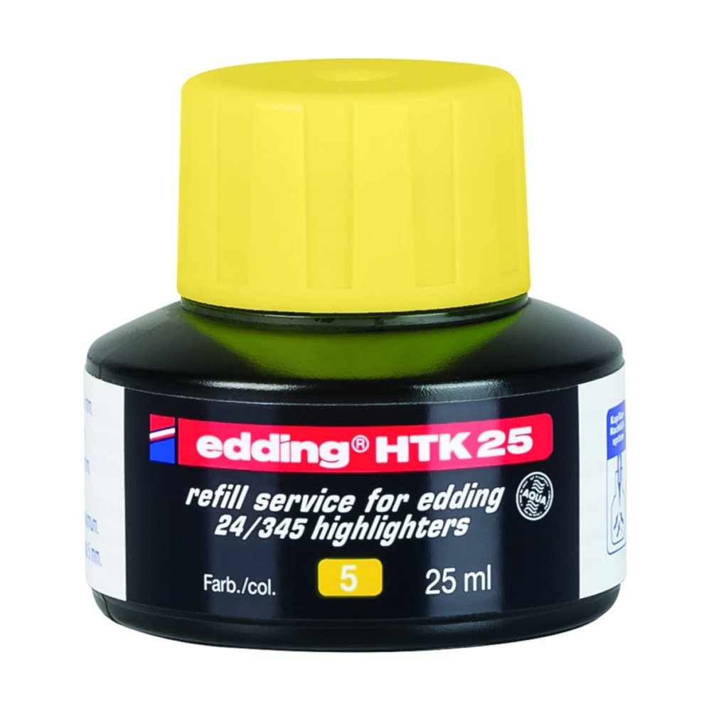 Recharge d'encre Surligneur edding HTK 25 | Couleur: Jaune